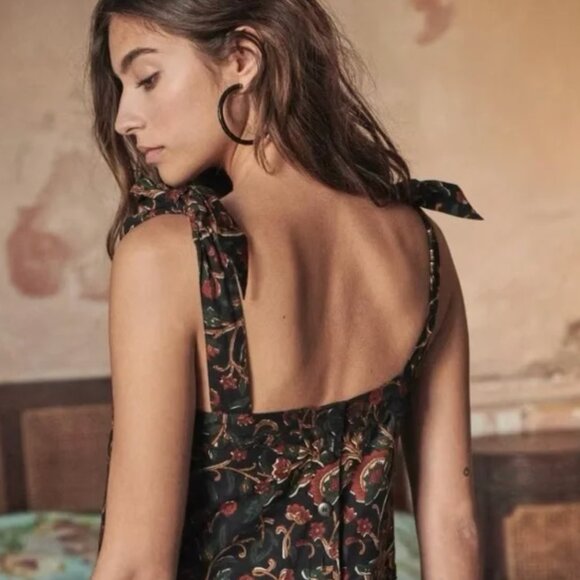 Sezane Annie Floral Maxi Dress Size 34 (US 2) - Picture 2 of 10